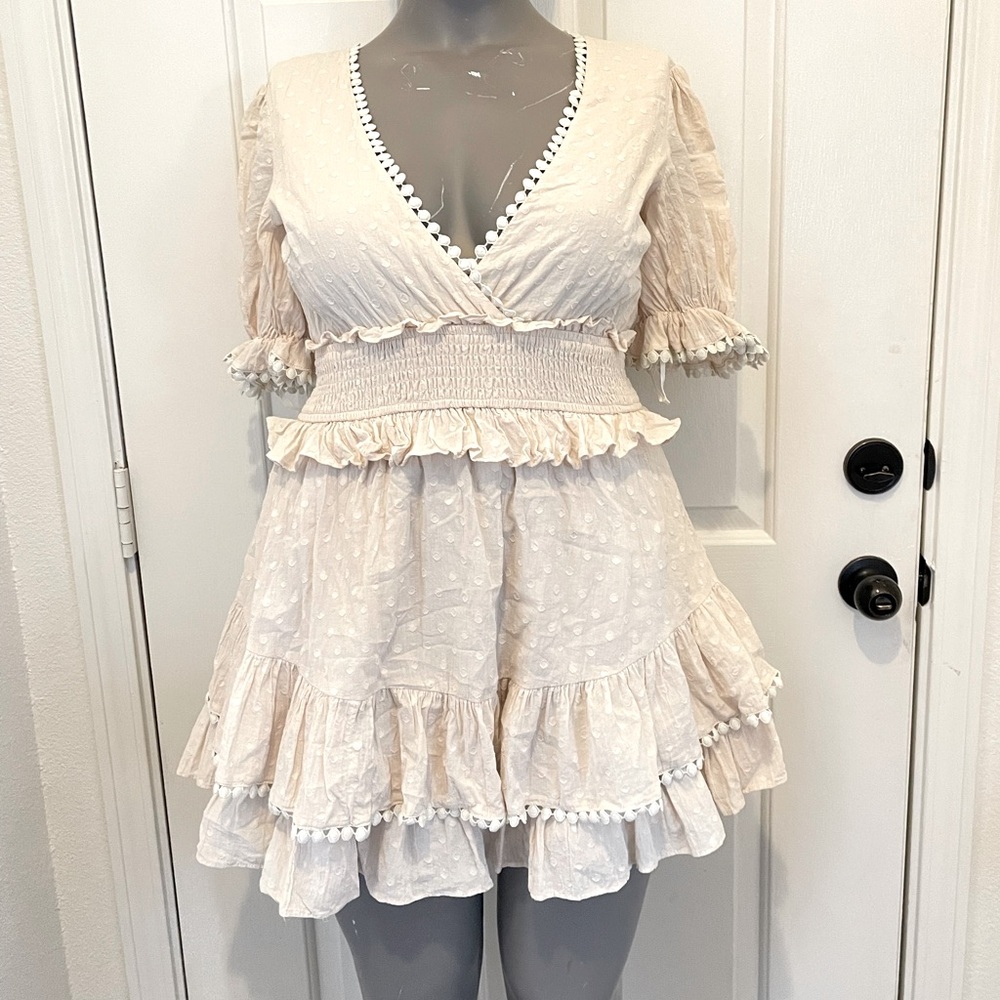Summer dress boho style mini dress large